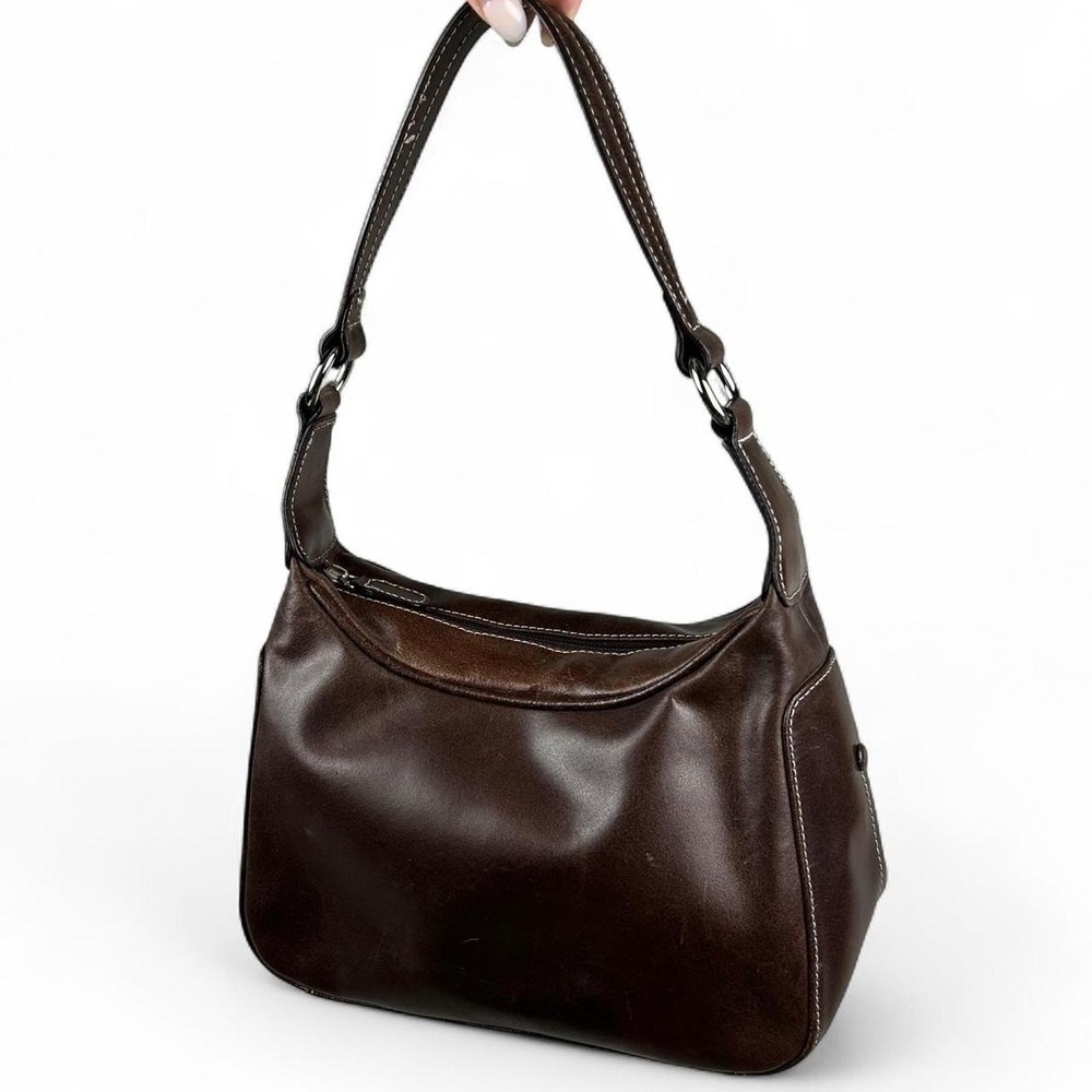 Vintage Wilsons Leather Maxima Brown Leather Shoulder Bag Y2K